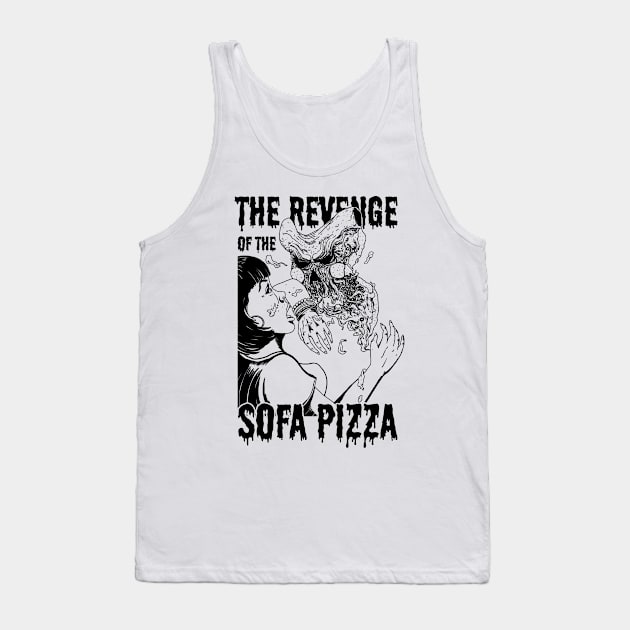 The Revenge of the Sofa Pizza Bnw Tank Top by popcornpunk